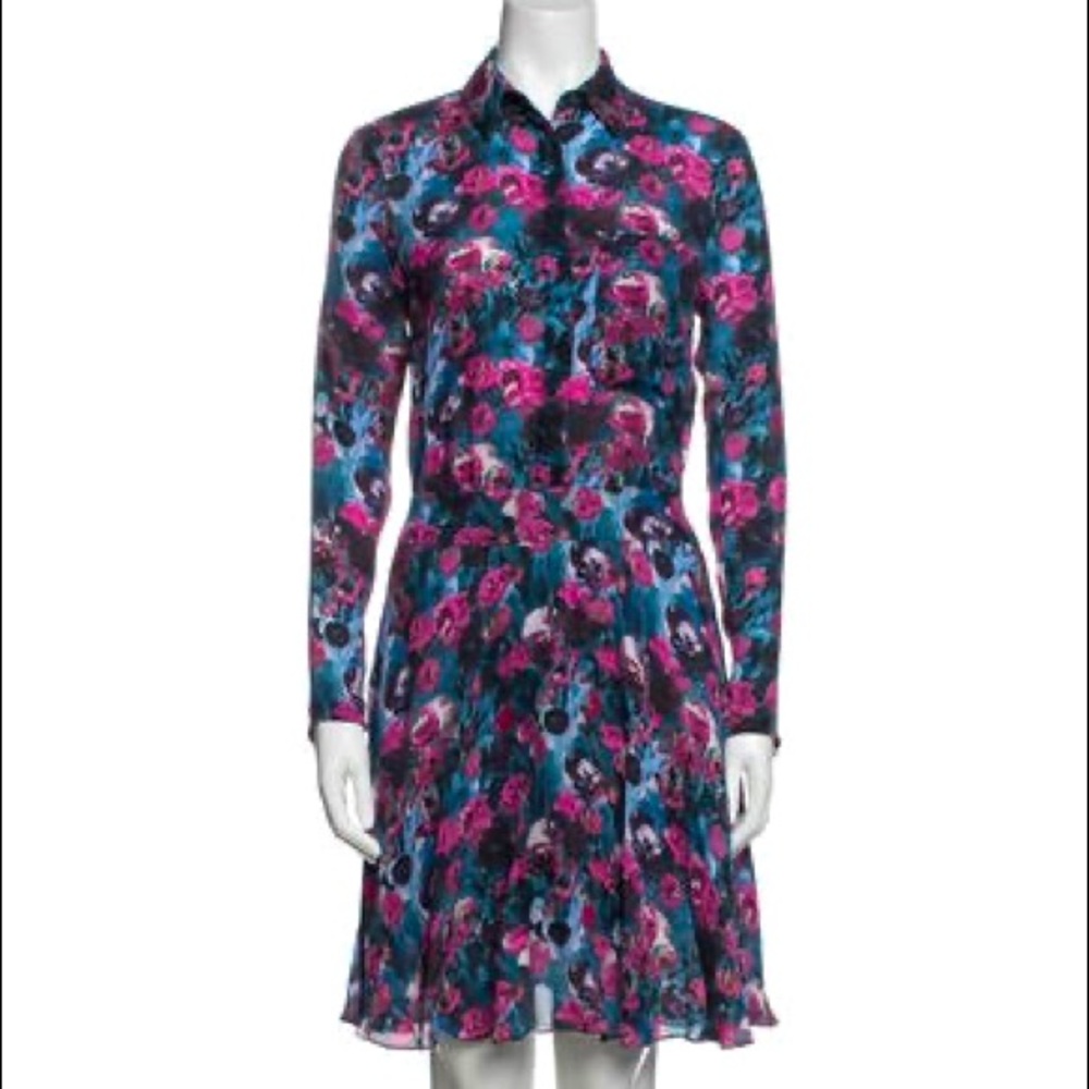 Haute Hippie Floral Silk Dress XS